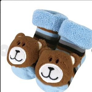 Stephan Baby 650107 Rattle Socks - Blue Bear, 6-12 Months
